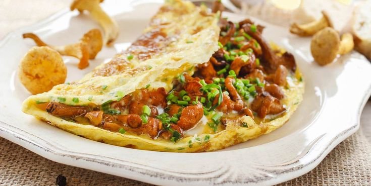Omelette aux girolles